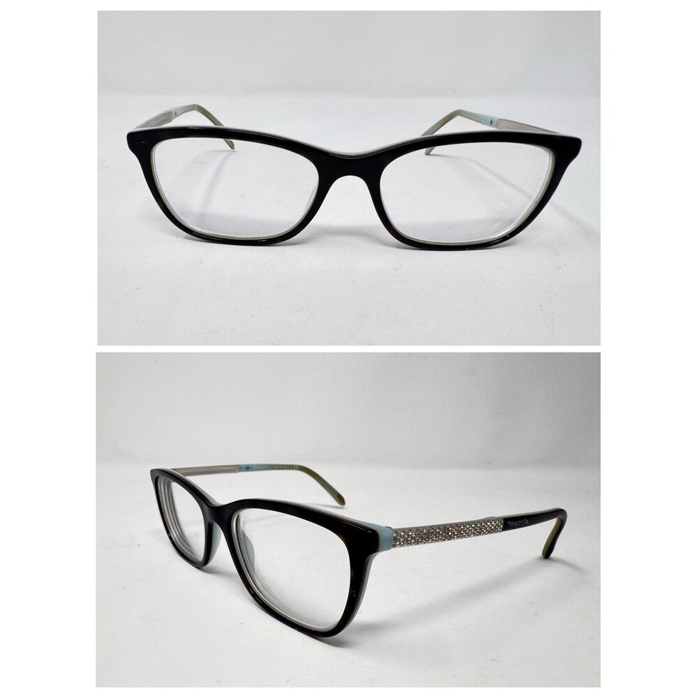 Tiffany & Co TF2150-B 8193/4 Eyeglass Frames 52-17-140 Black Turquoise Italy